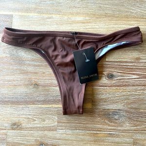 NEW Mint Swim Chocolate Bikini Bottoms - size M